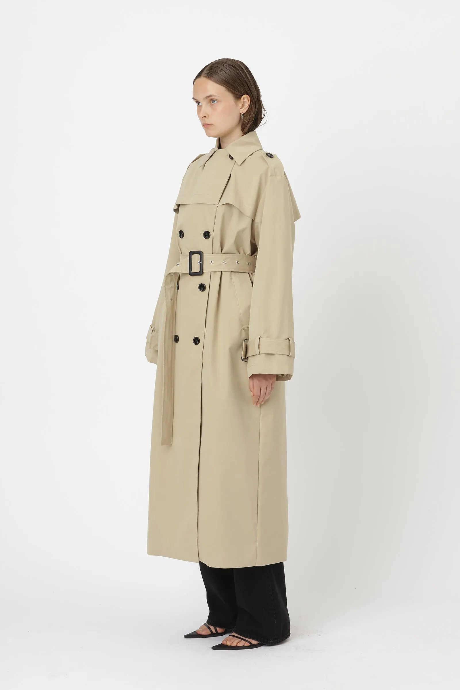 Sandee Trenchcoat - Cornstalk