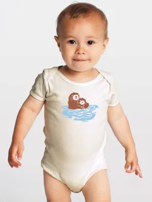 Sea Otters Organic Baby Onesie