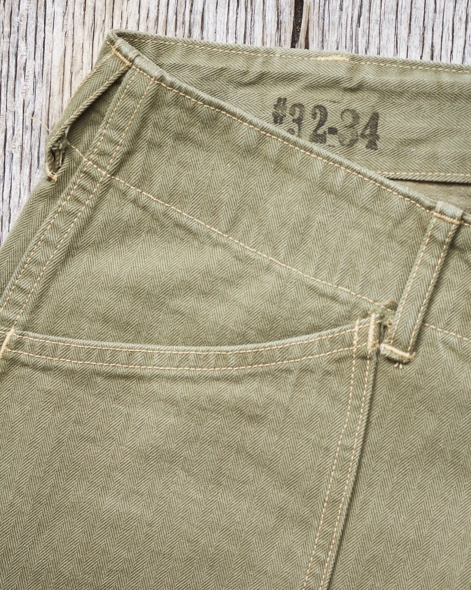 Second hand Buzz Rickson's HBT Twill USMC Pants Early Spec W32