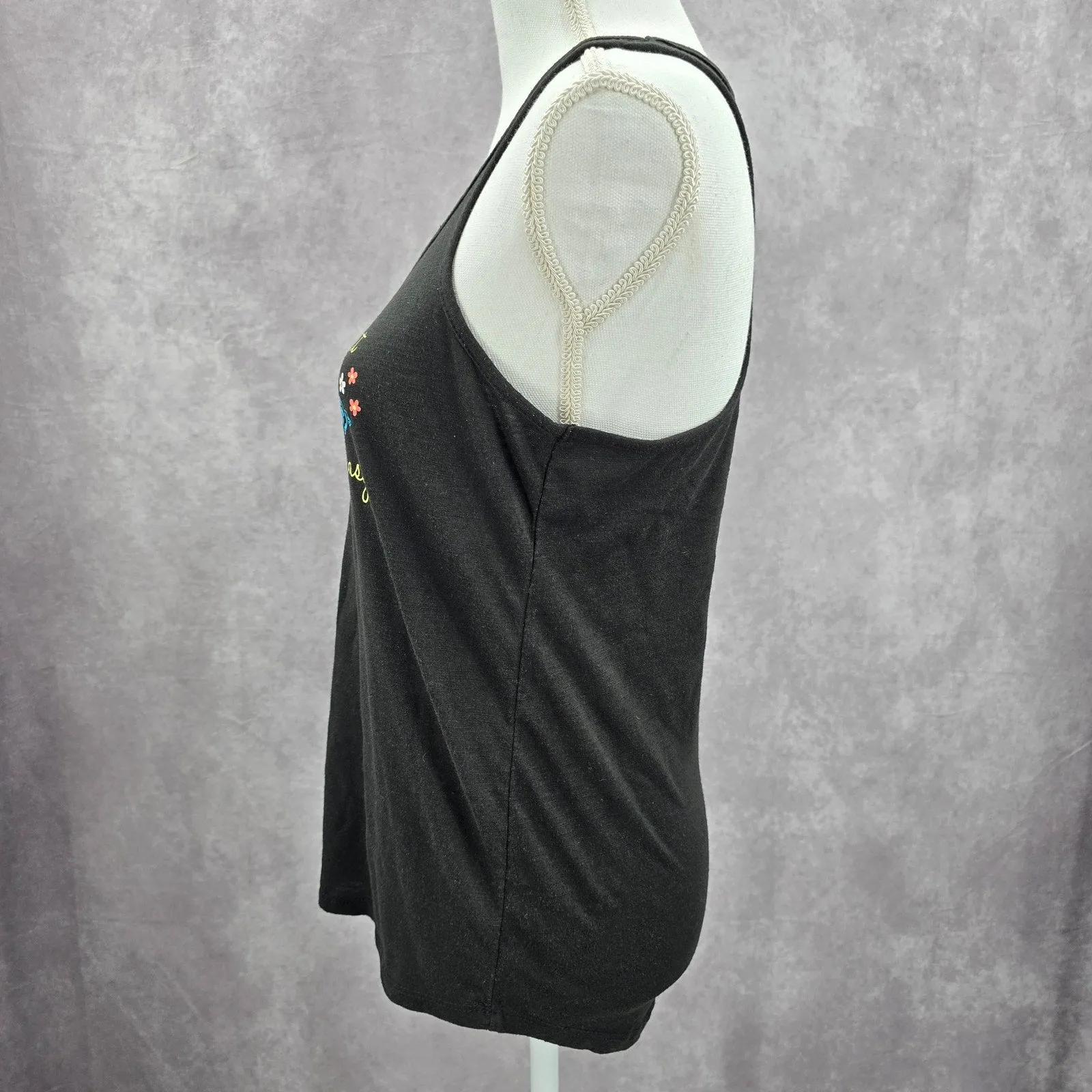 Secret Treasures Black Racerback Sleepwear Loungewear Tank Top Small