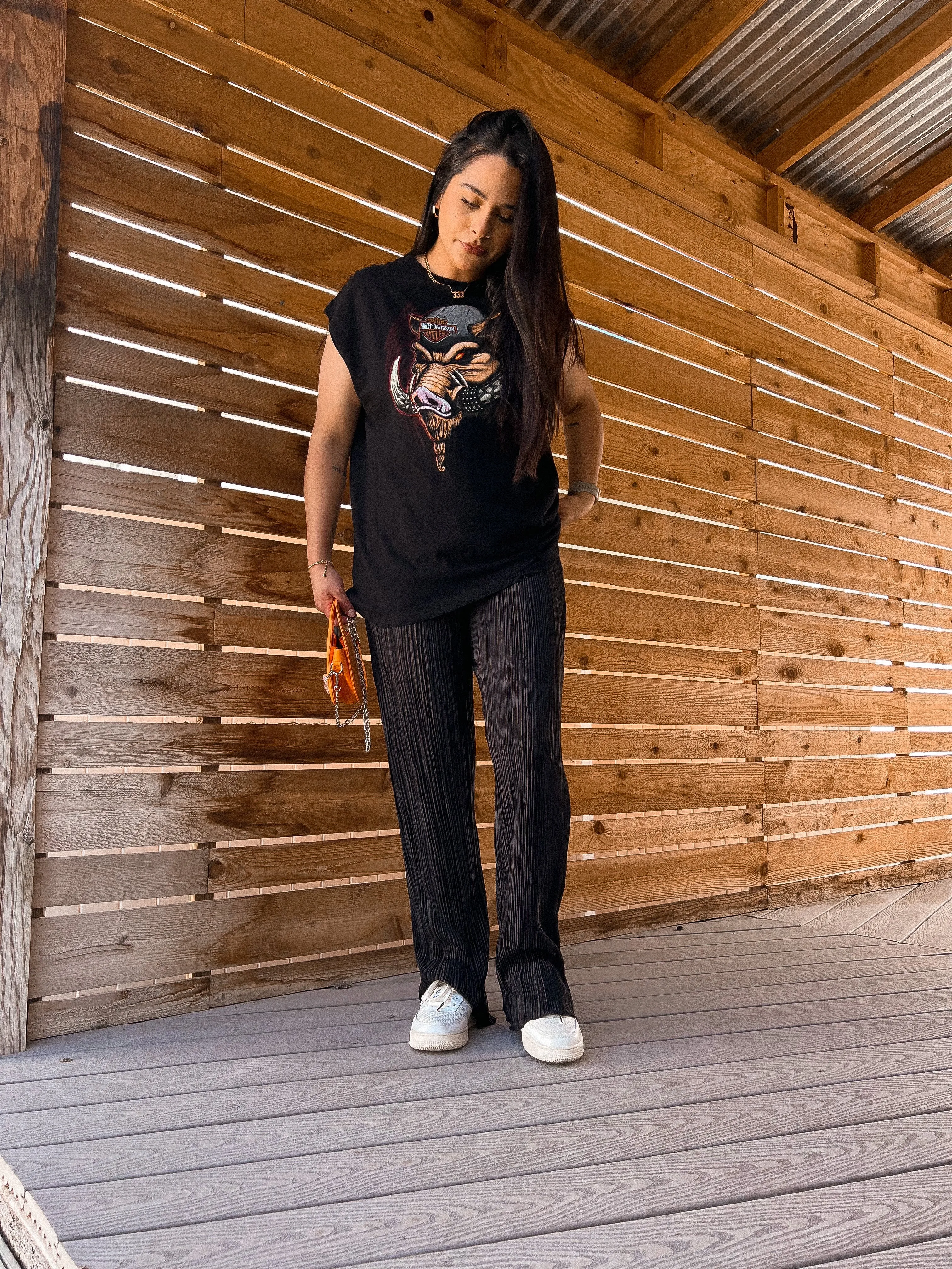 self made pleaded pants