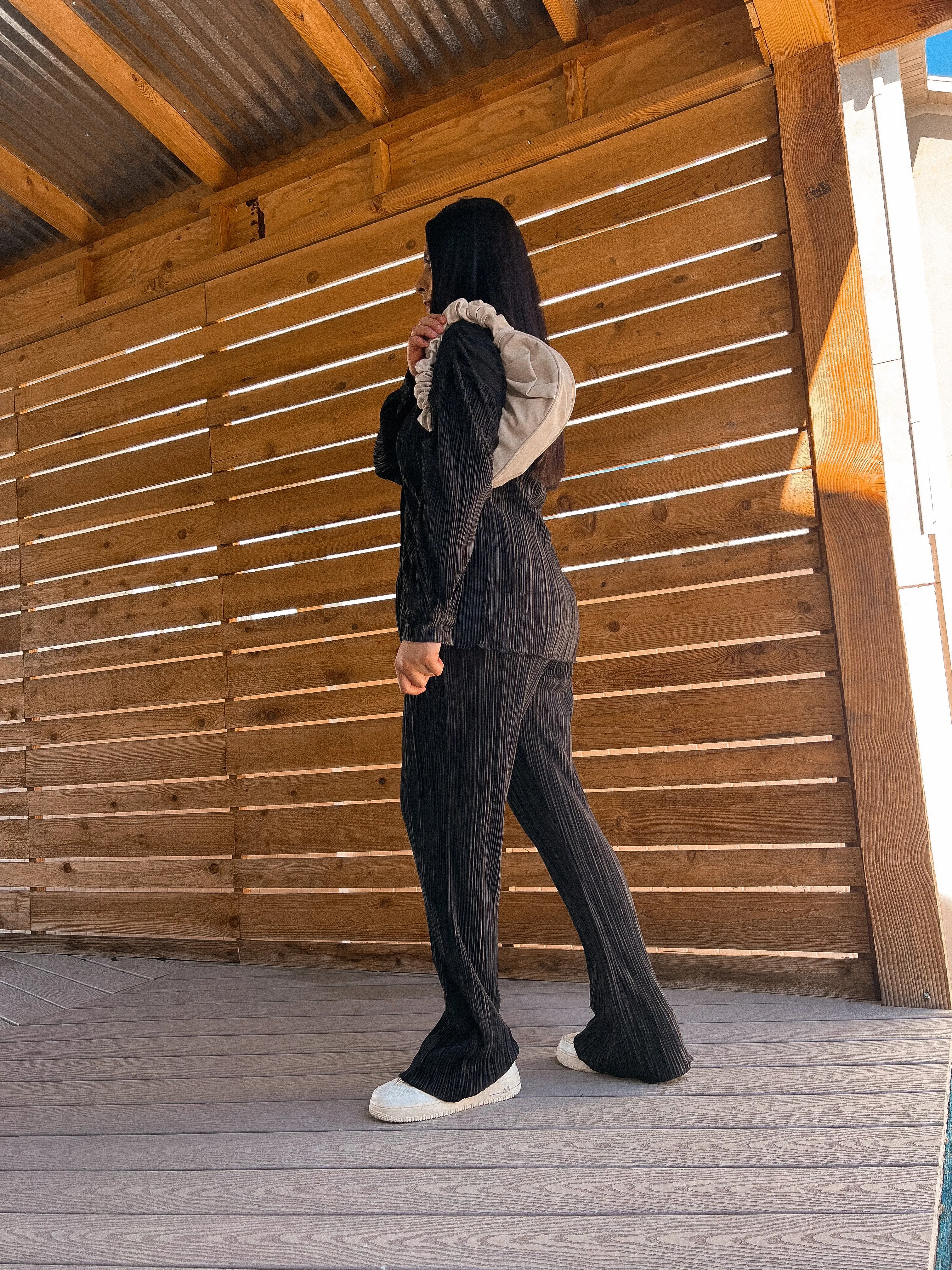 self made pleaded pants