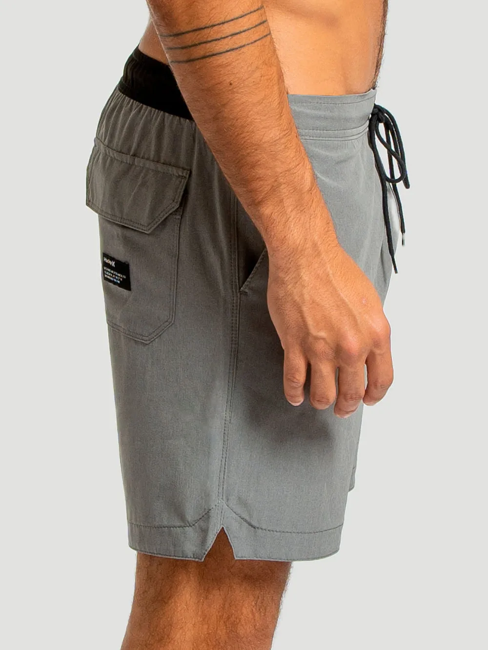 Shorts Hurley Speed 16,5" Plus Size Cinza