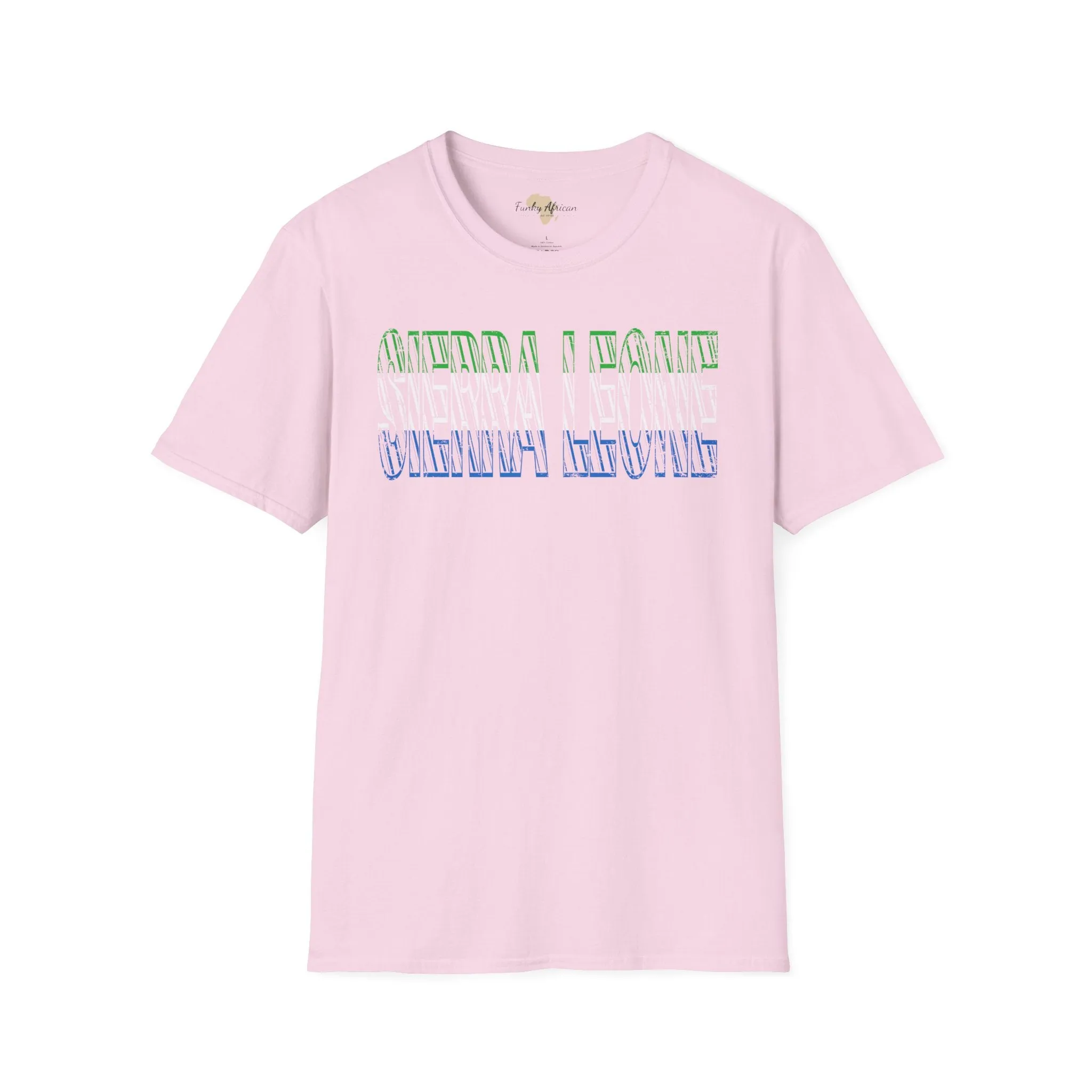 Sierra Leone text unisex softstyle tee