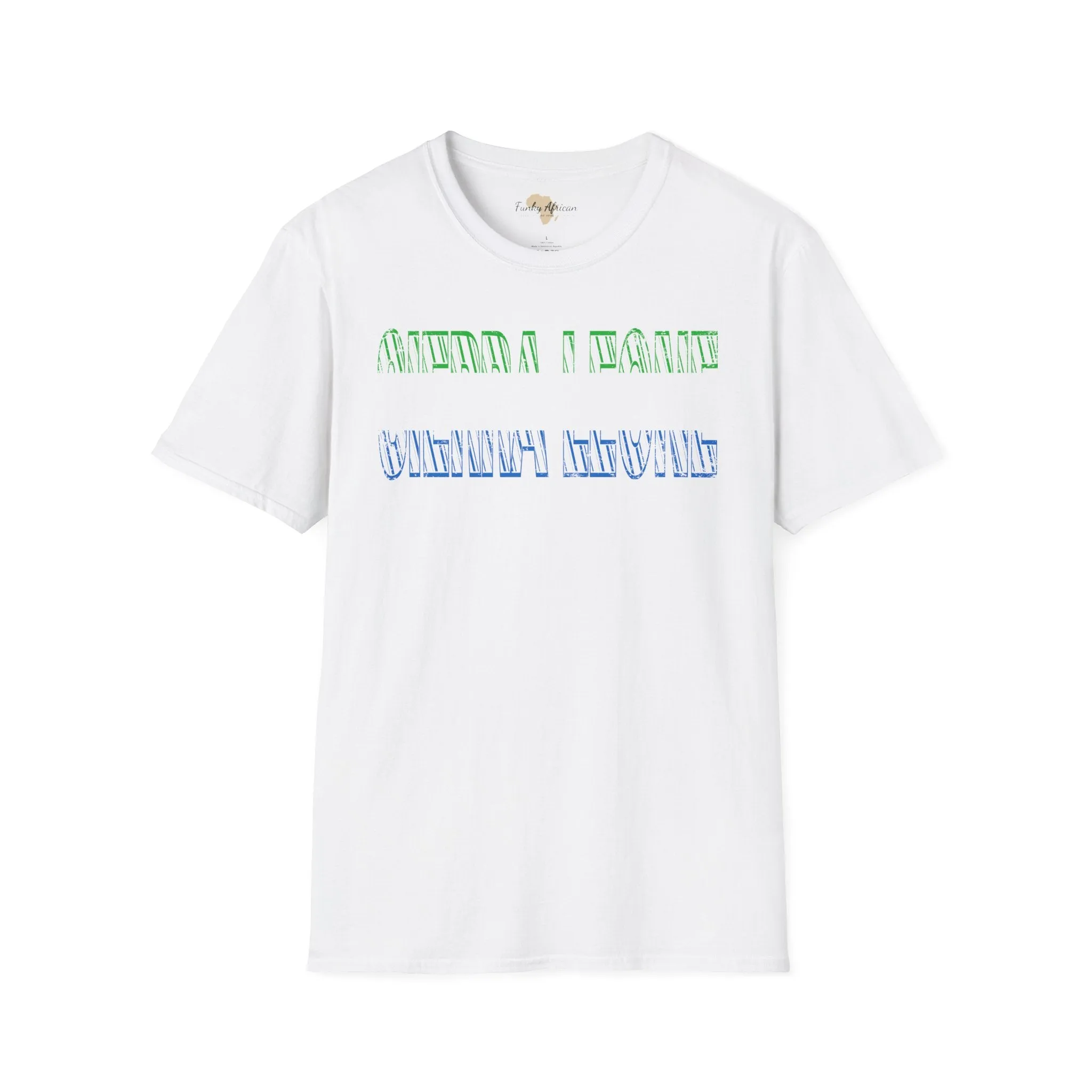 Sierra Leone text unisex softstyle tee