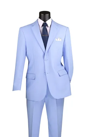 Single Breasted Poplin Dacron Suit (Light Blue) 2PP
