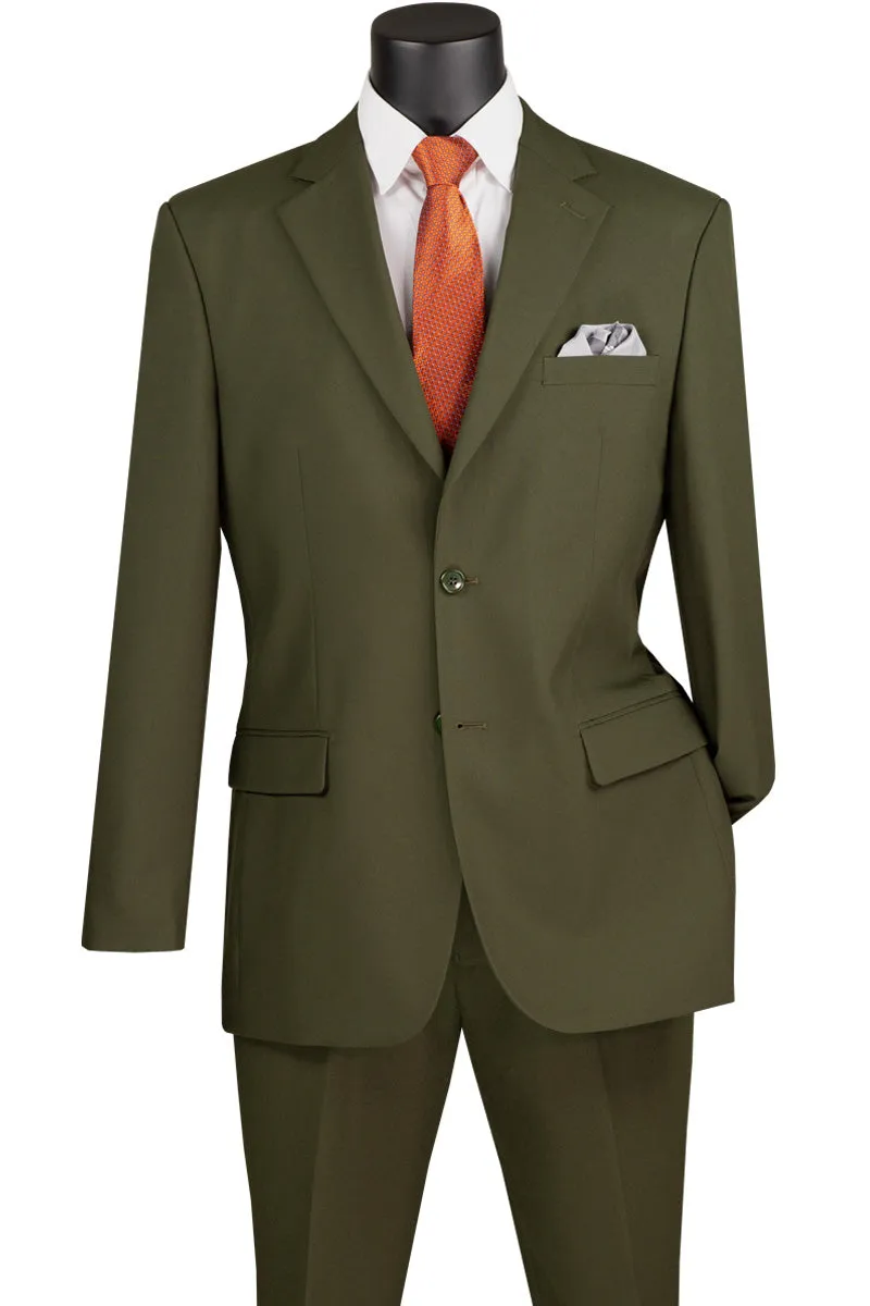 Single Breasted Poplin Dacron Suit (Olive) 2PP
