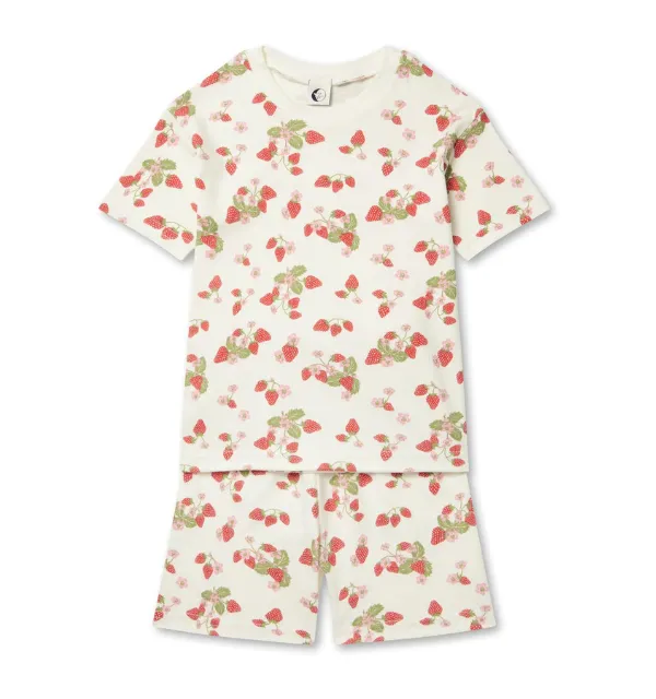 Sleepy Doe Organic Short Sleeve Kids Classic Set Strawberry (LAST ONE REMAINING)