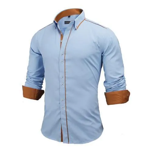 Slim Fit Solid British Style Shirt