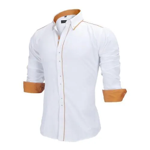 Slim Fit Solid British Style Shirt