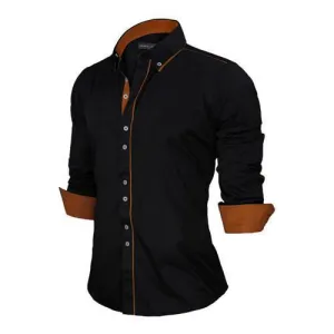 Slim Fit Solid British Style Shirt