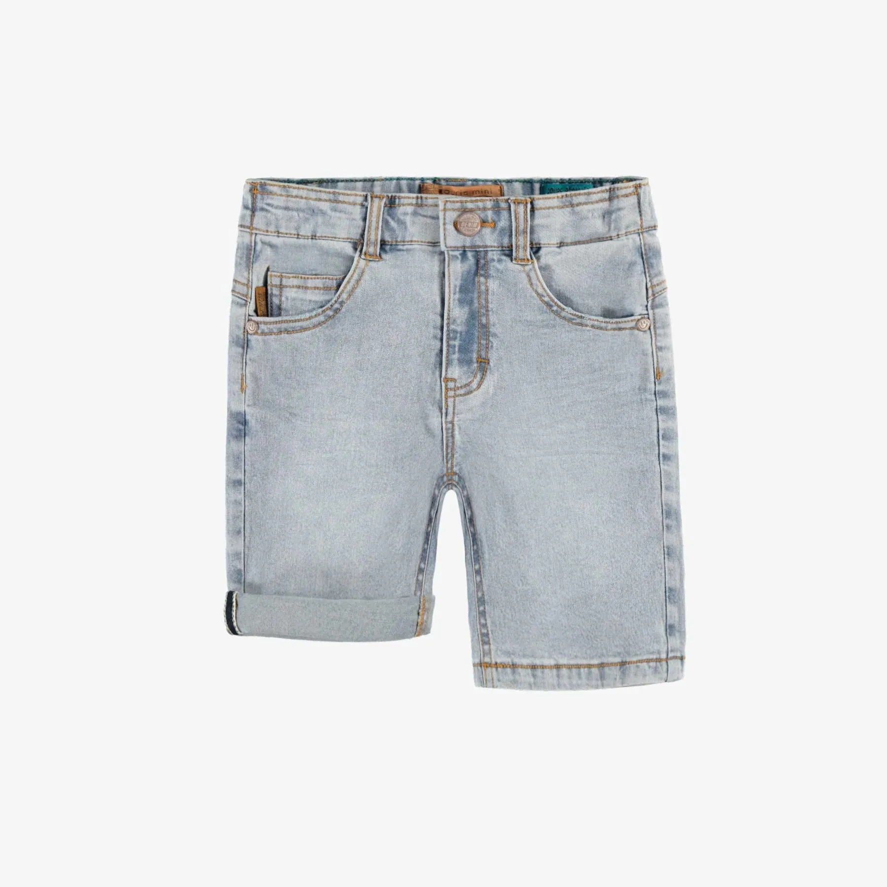Souris Mini Boys Denin Bermuda Shorts - Light Blue