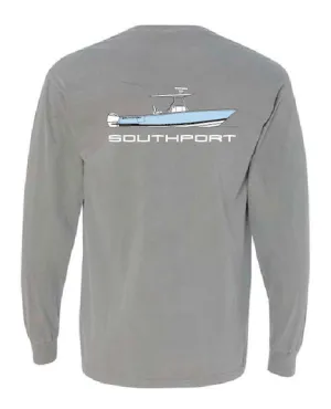 Southport Boats Custom Long Sleeve T - Waterline Grey
