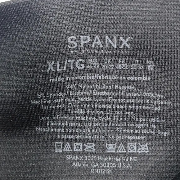 SPANX Look at Me Now Bike Shorts Size XL.  #533