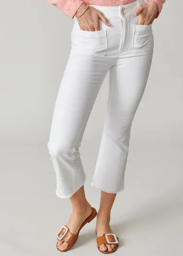 Spartina 449 Juliette High Rise Jean Pearl White