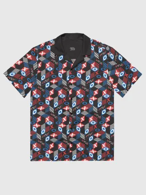 Squid Game Tic-tac-toe Pattern Button Up Shirt