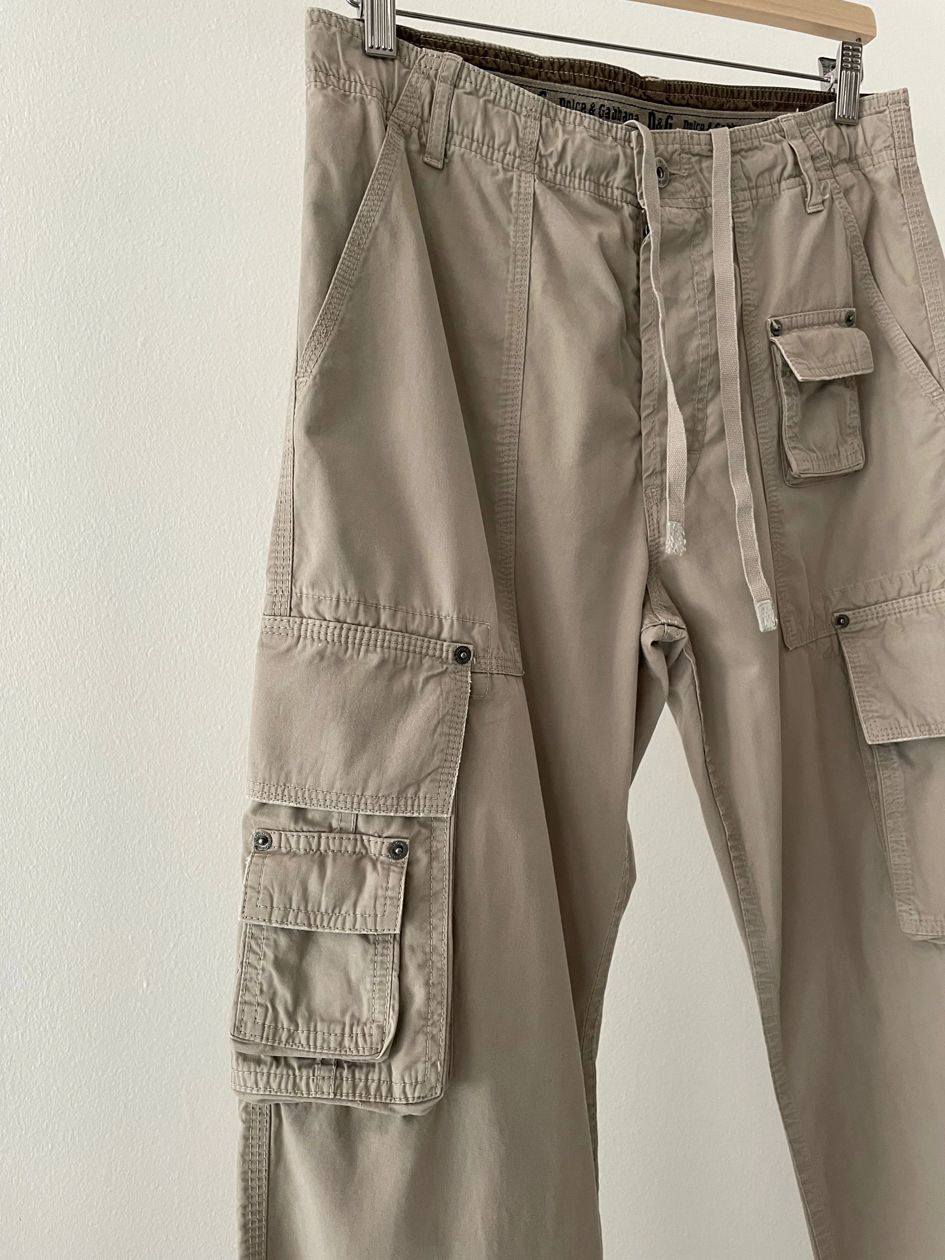 SS2003 Dolce & Gabbana cargo parachute pants