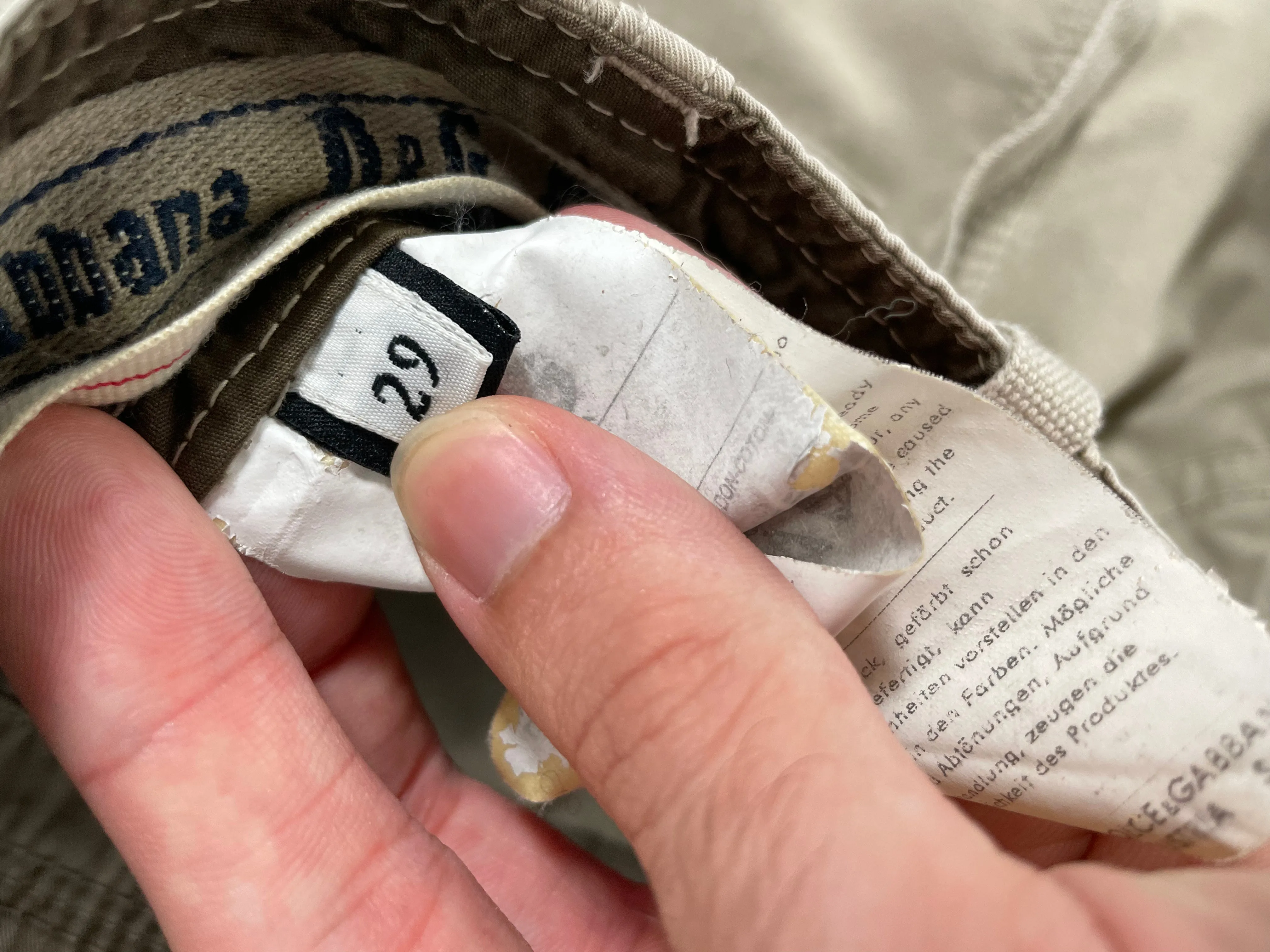 SS2003 Dolce & Gabbana cargo parachute pants