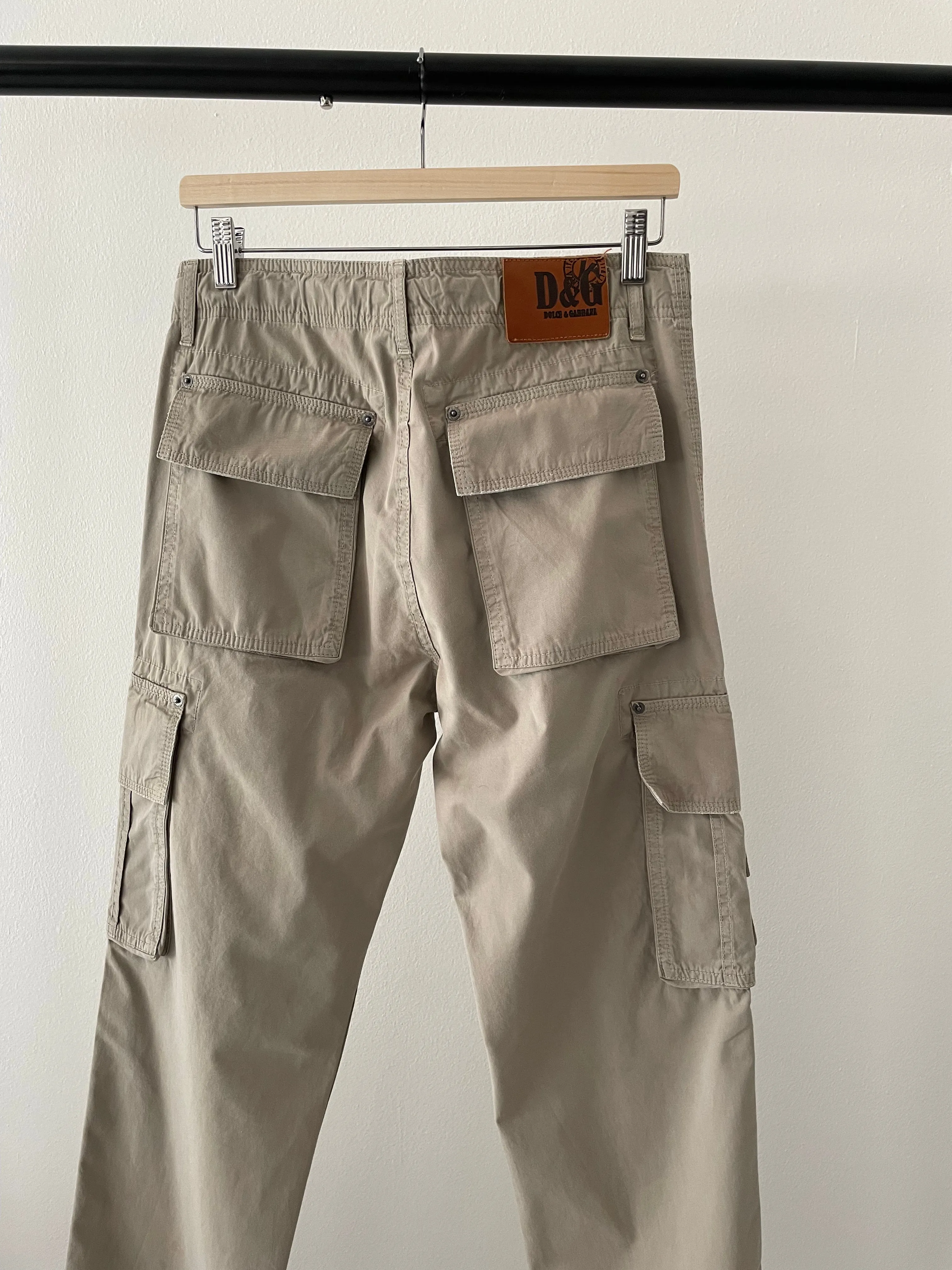 SS2003 Dolce & Gabbana cargo parachute pants