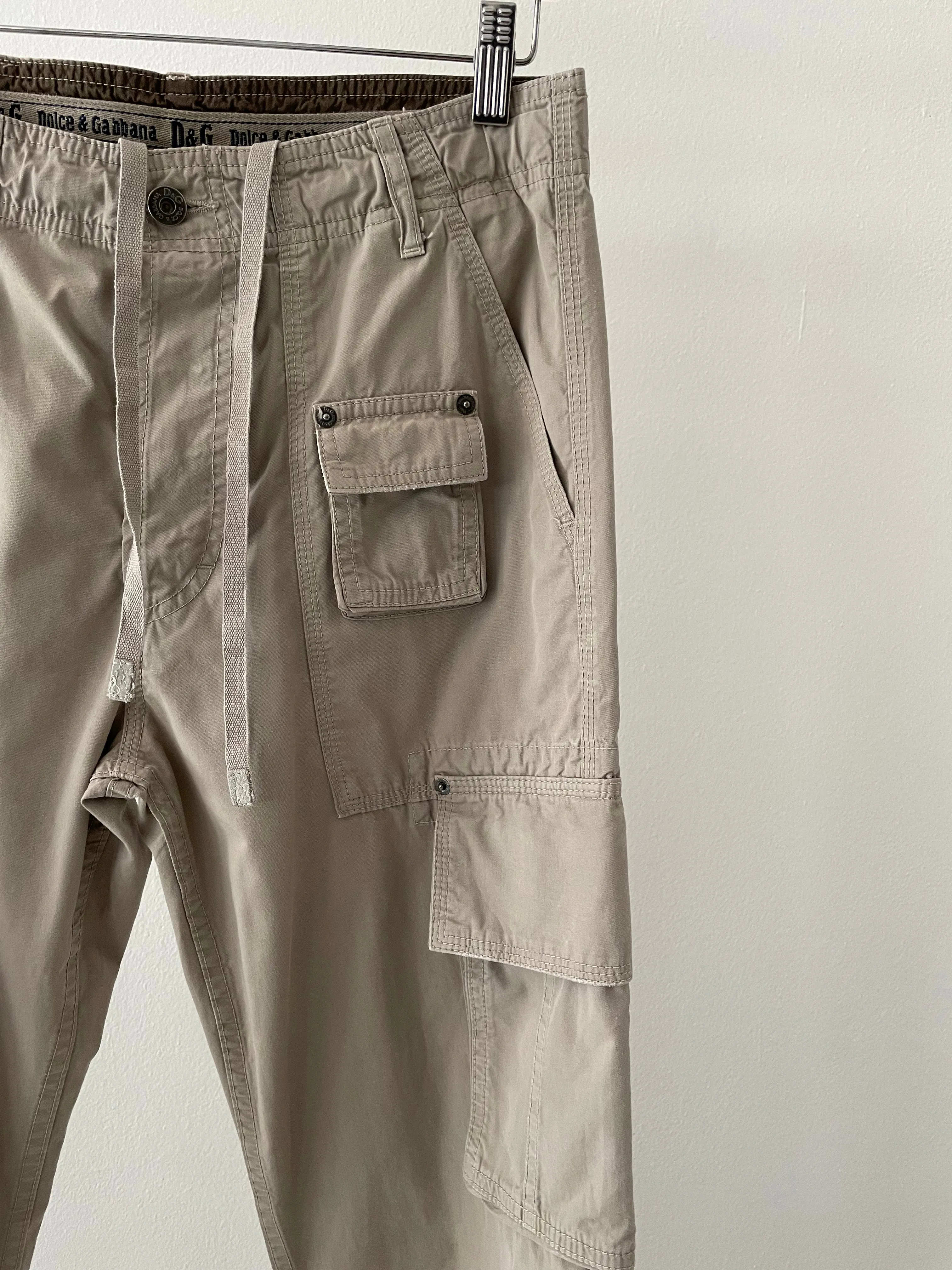 SS2003 Dolce & Gabbana cargo parachute pants
