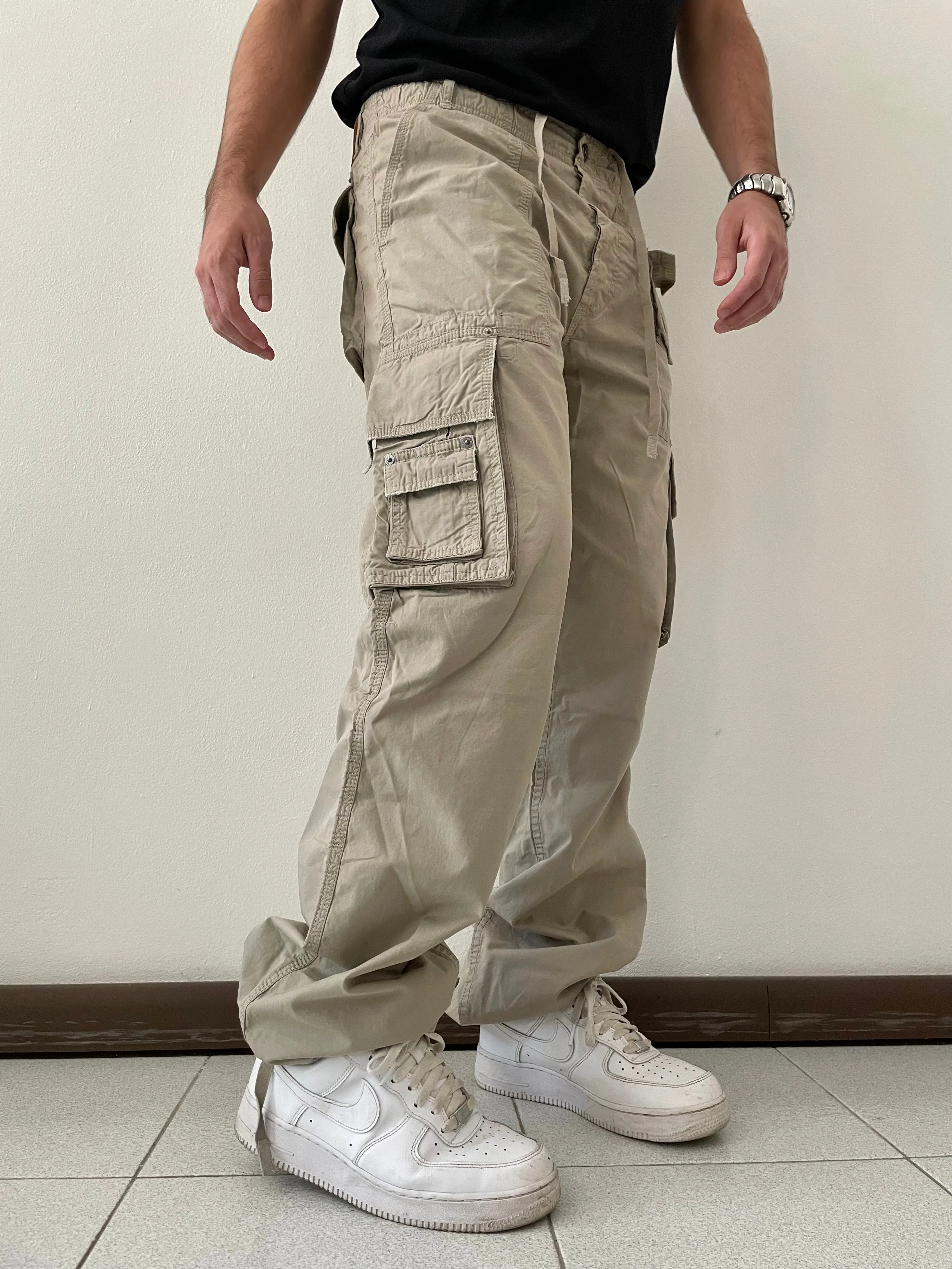 SS2003 Dolce & Gabbana cargo parachute pants