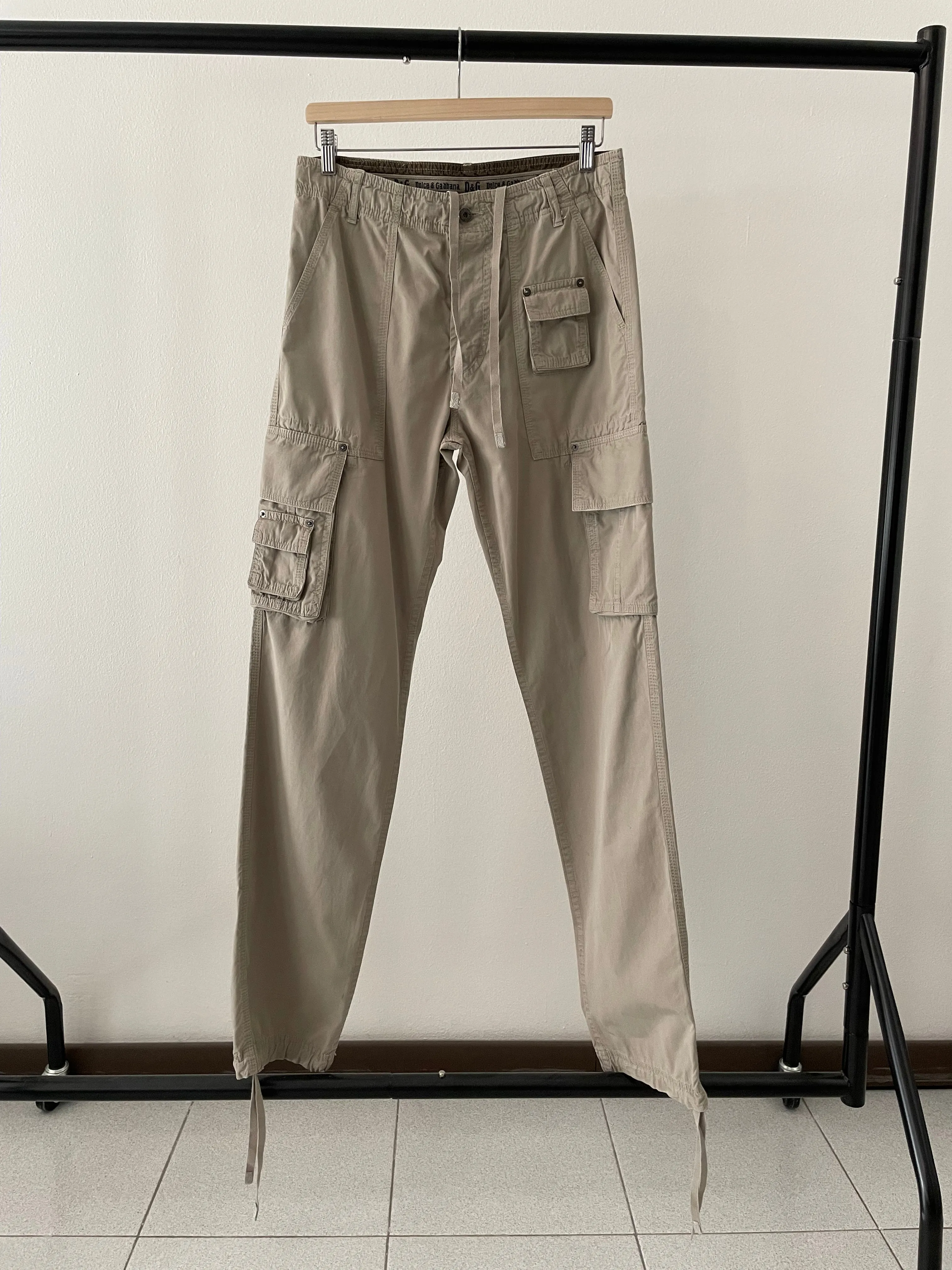 SS2003 Dolce & Gabbana cargo parachute pants