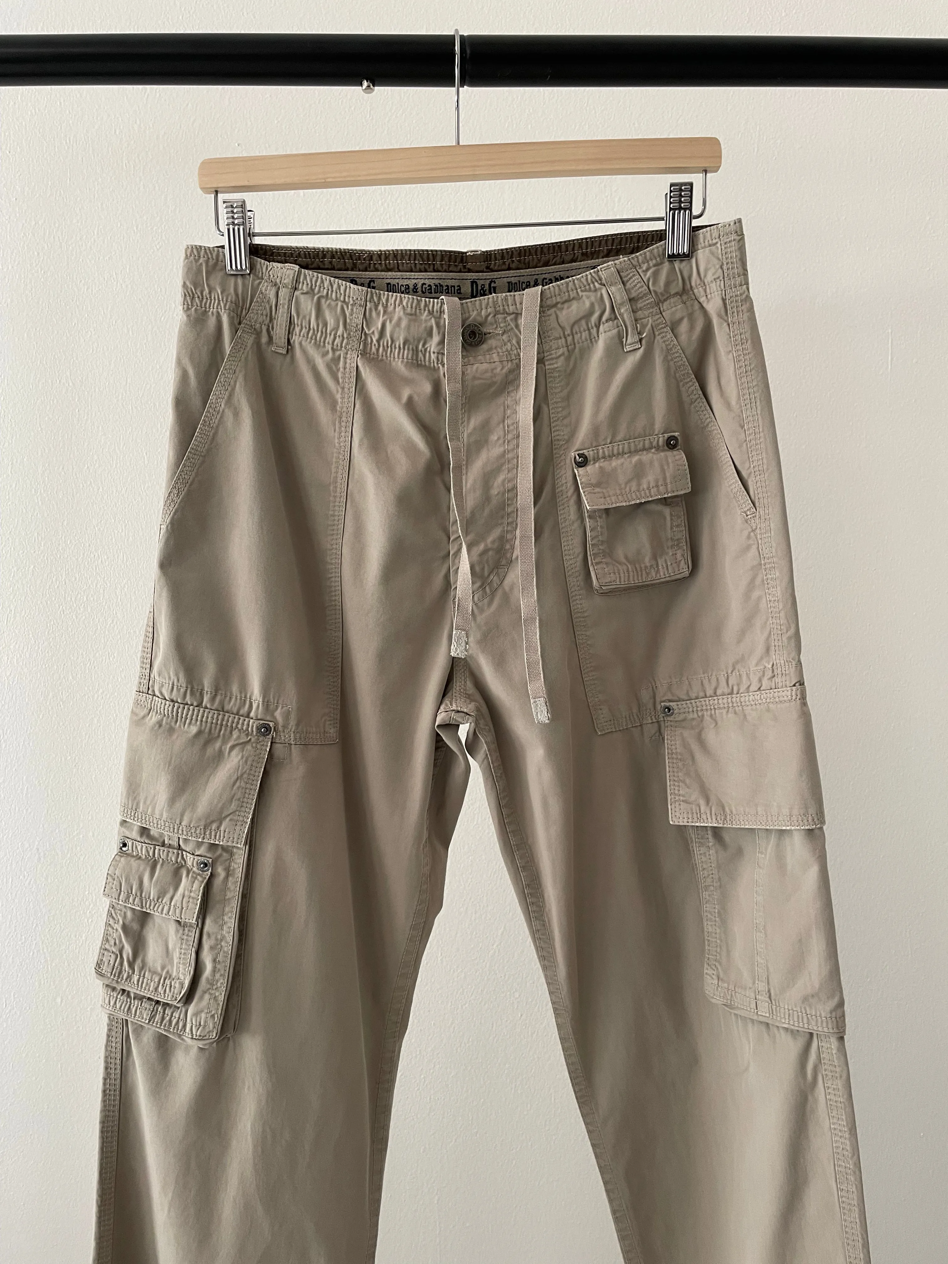 SS2003 Dolce & Gabbana cargo parachute pants