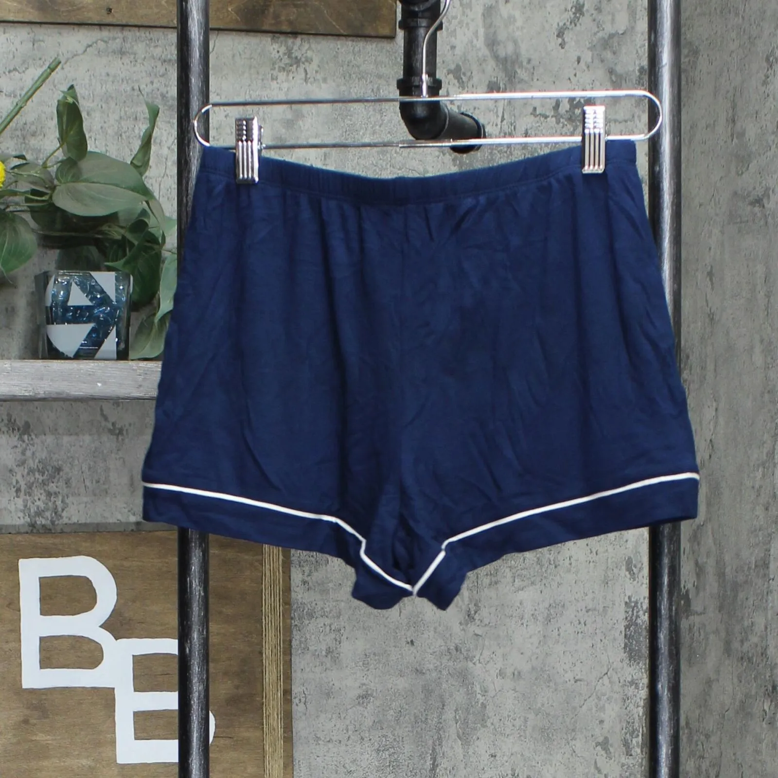 Stars Above Women's Beautifully Soft Notch Collar Pajama Set Blue XS