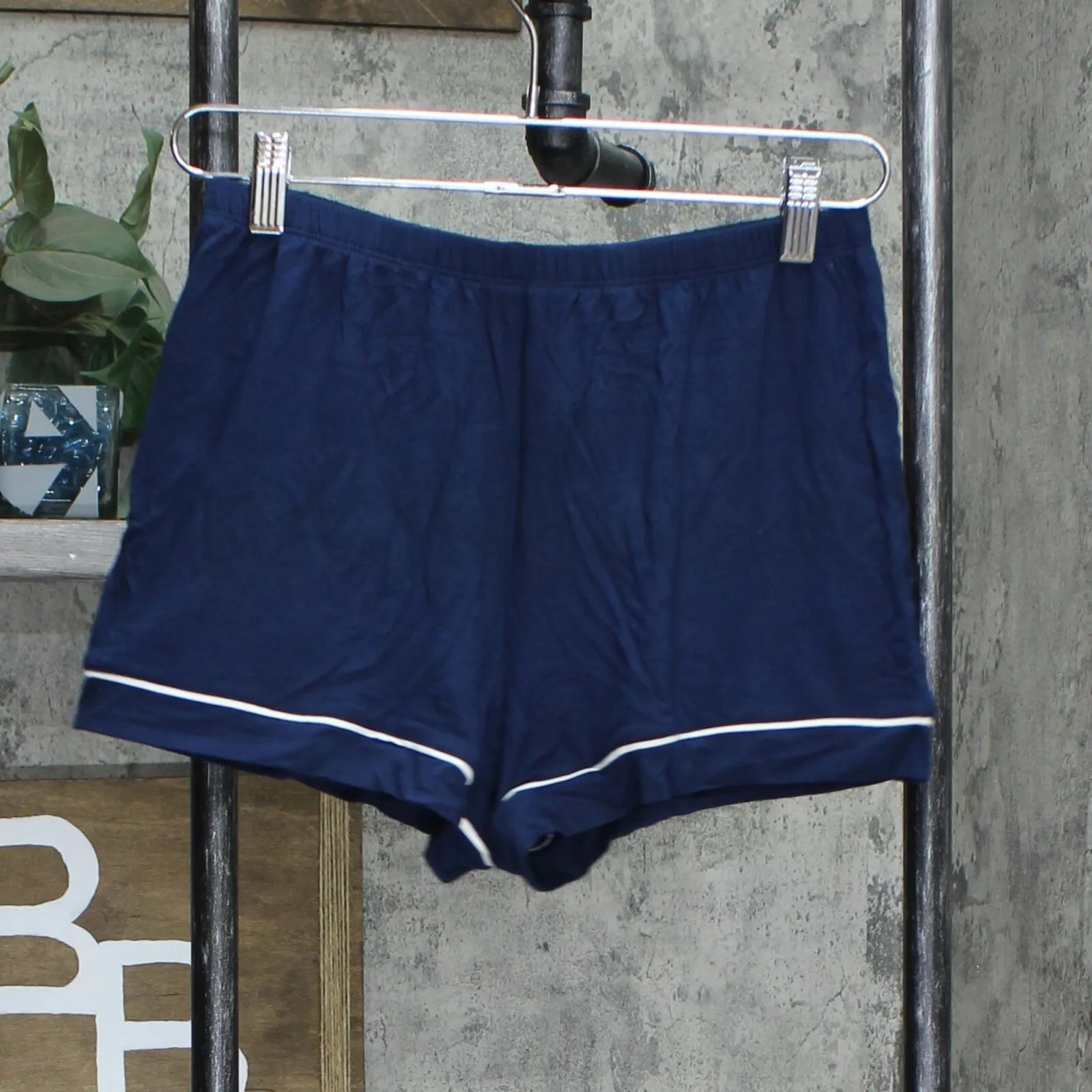 Stars Above Women's Beautifully Soft Notch Collar Pajama Set Blue XS