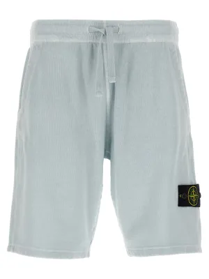 Stone Island Logo Badge Bermuda Shorts