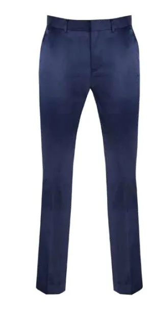 Stretch Sateen Pants (Navy) OUS-ST