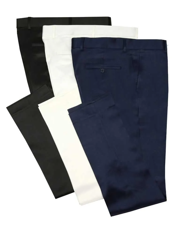 Stretch Sateen Pants (Navy) OUS-ST
