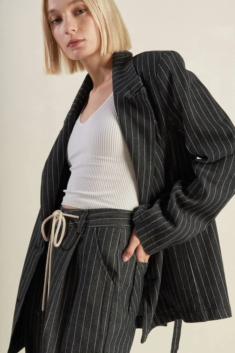 Striped Denim Jacket