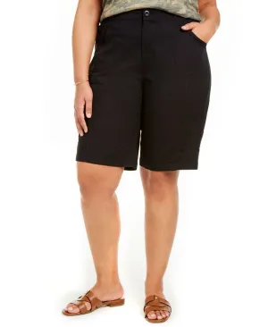 Style & Co. Plus Size Roll Tab Bermuda Shorts