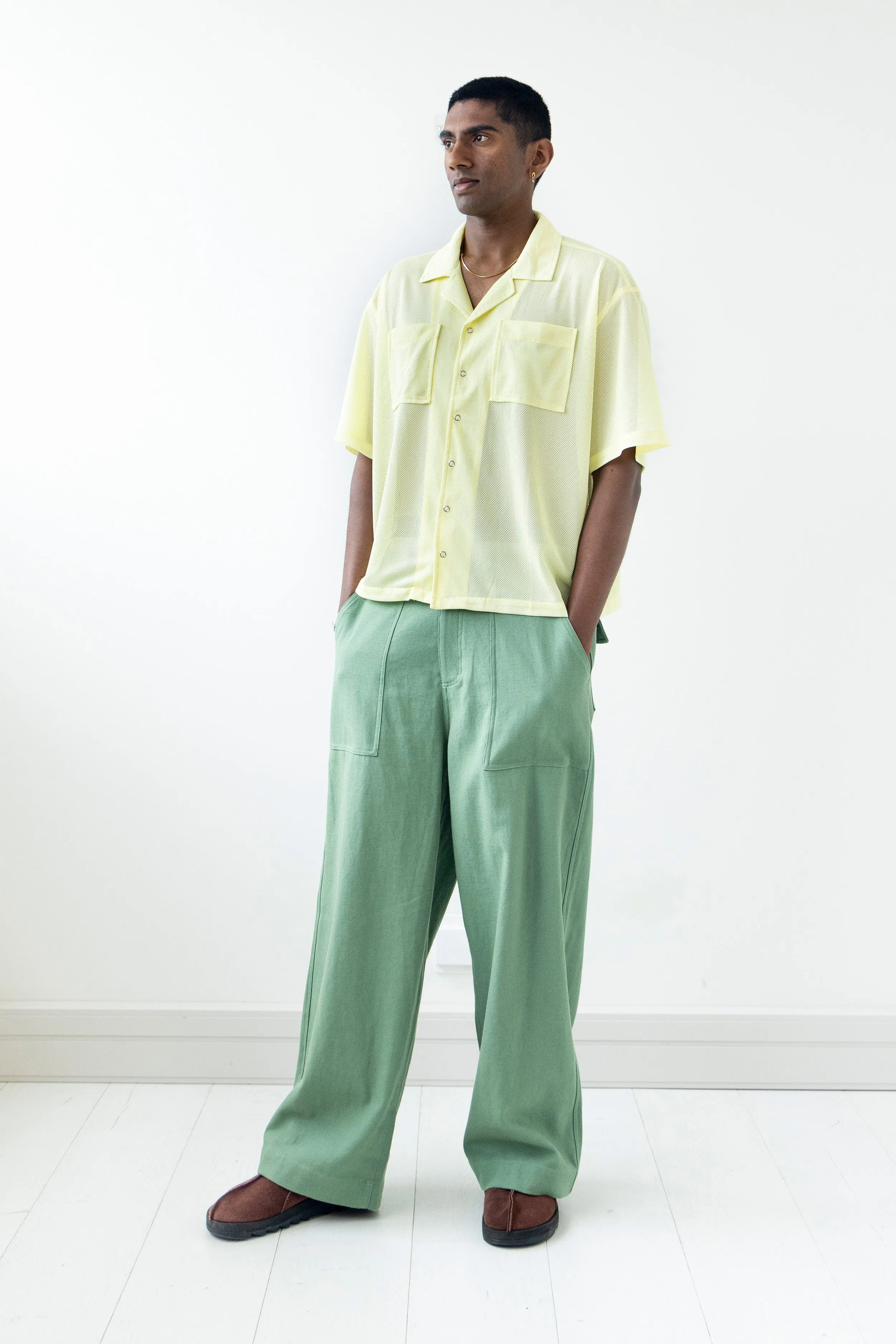 Super Baggy Fatigue Pants Olive