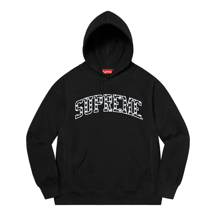 Supreme Hearts Arc Hooded Sweatshirt- Black