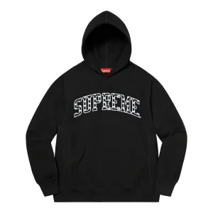 Supreme Hearts Arc Hooded Sweatshirt- Black