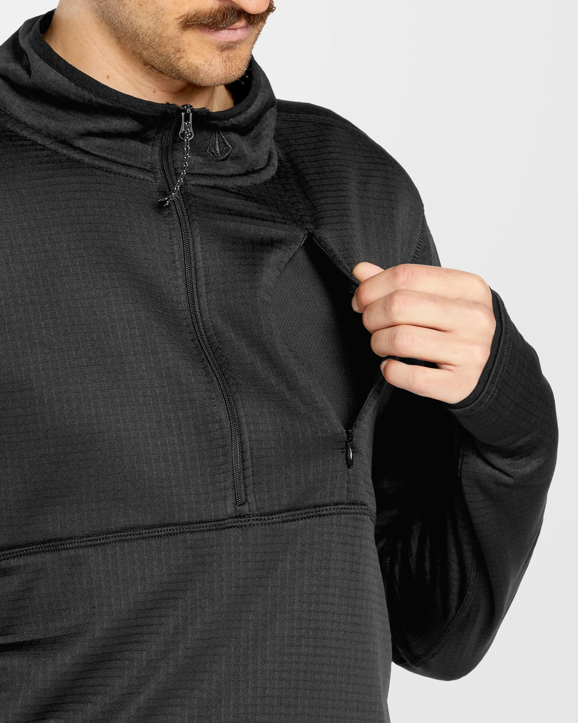 Sweat Gridlock Second Layer Fleece - Black