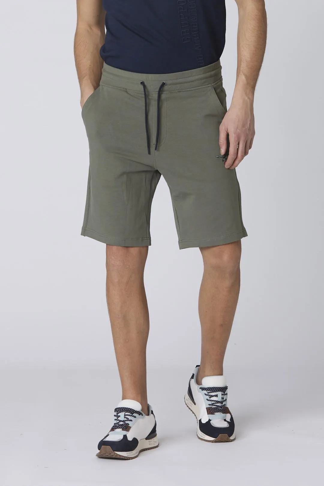 Sweatshirt Bermuda Shorts With Logo