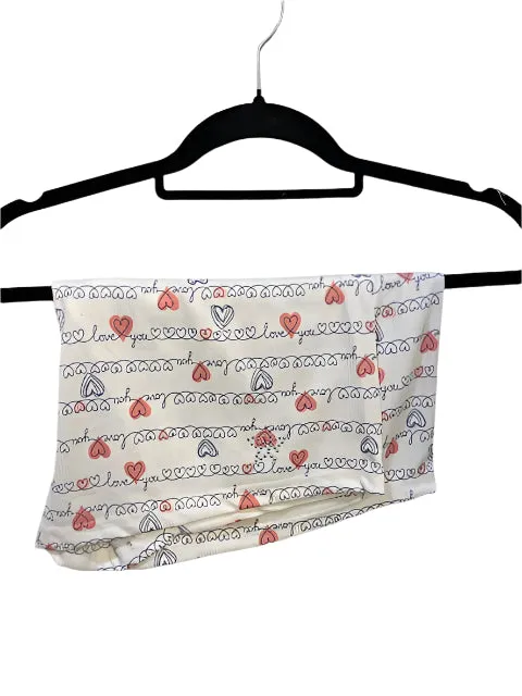 Sweetheart Comfort 2-Piece Pajama Set – White with Hearts