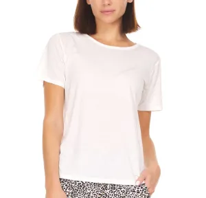 T-shirt In Ivory - Flora Nikrooz