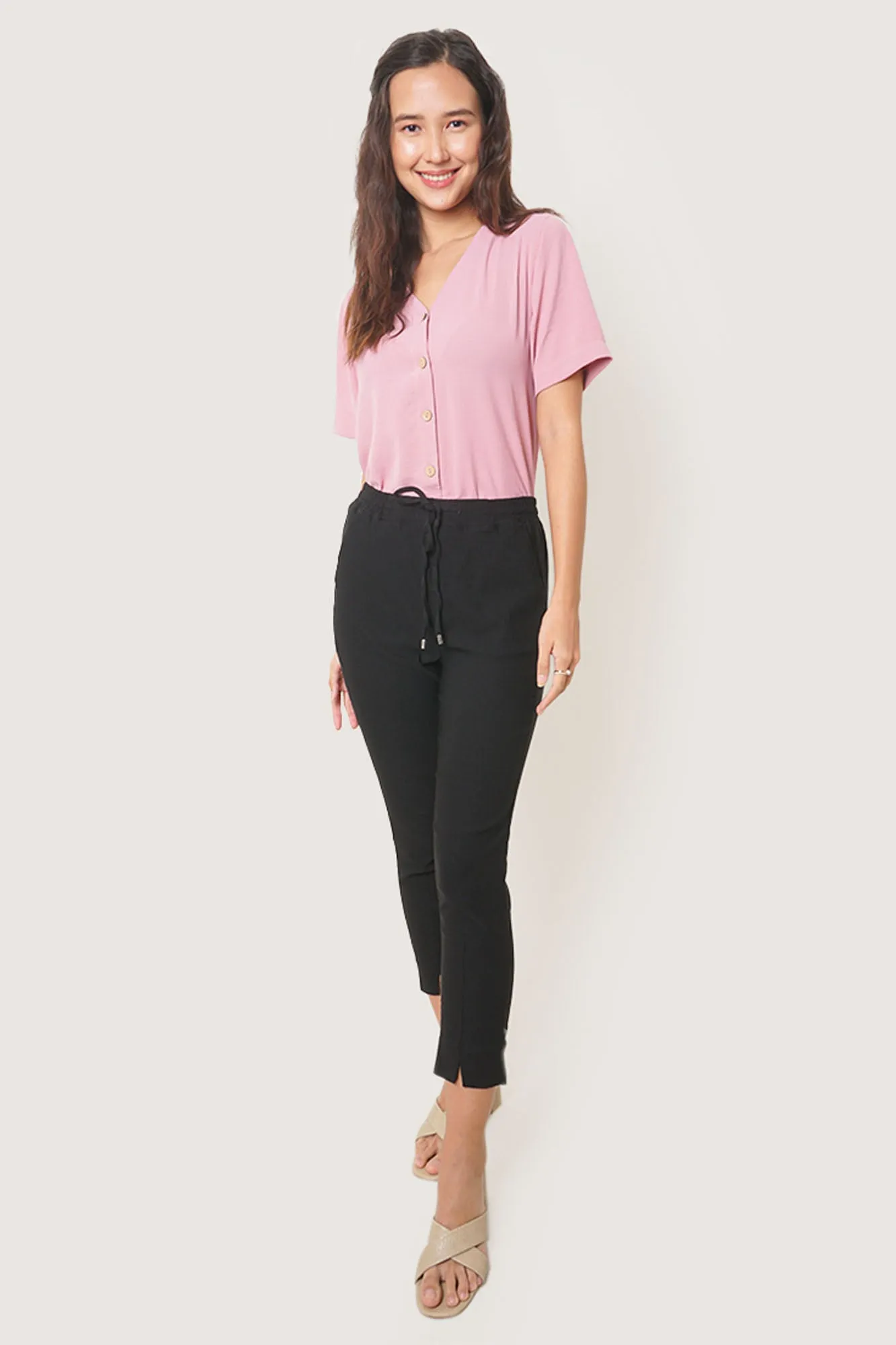 Textured Button Down Top
