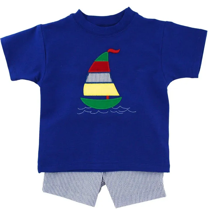 The Bailey Boys Reversible Sailboat Shortall