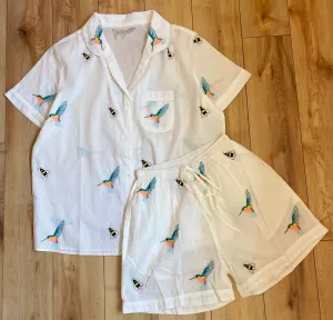 THE BIRDS & THE BEES PJ SET | BONE
