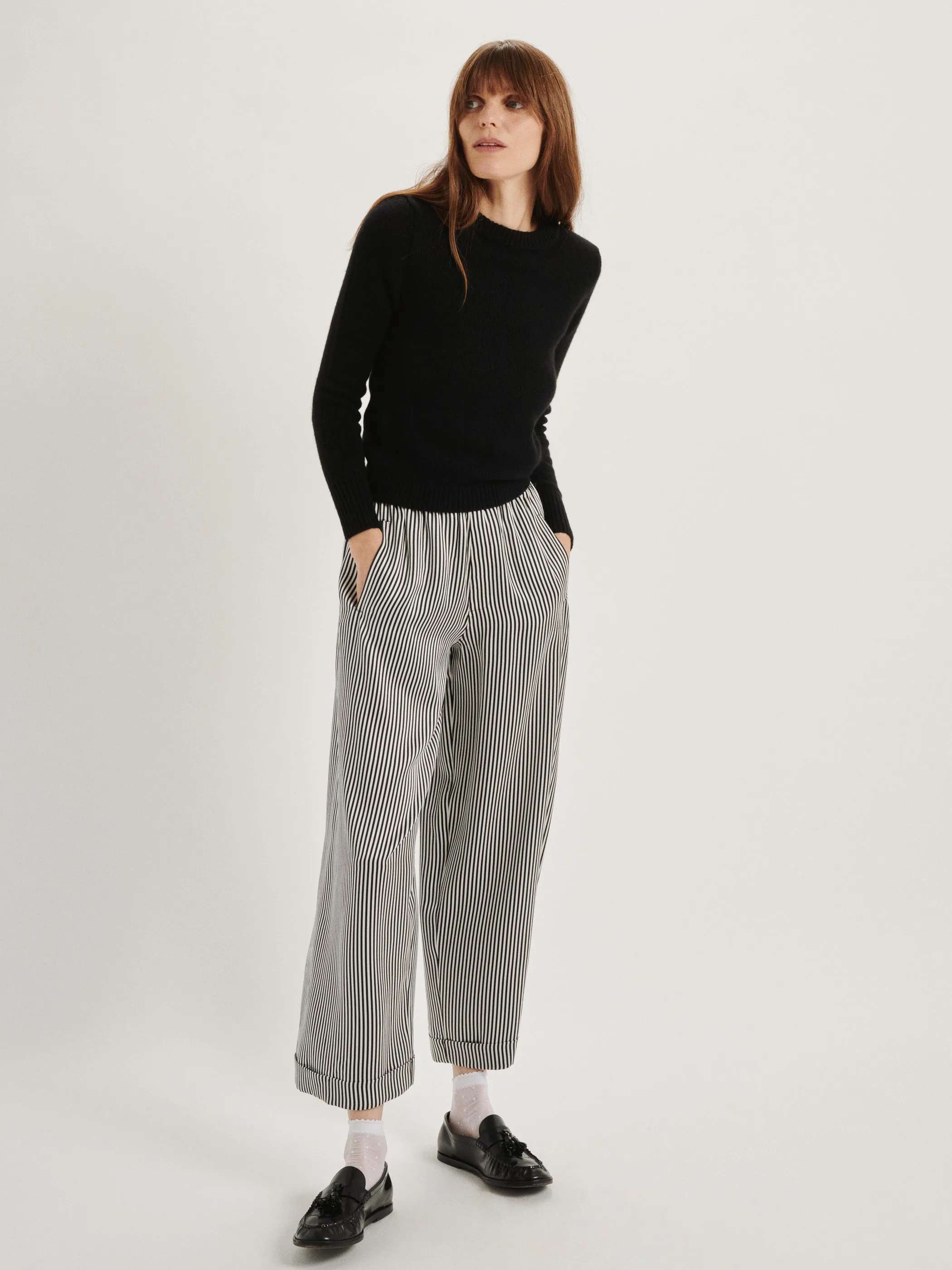 The Finance Pants in Silk Satin