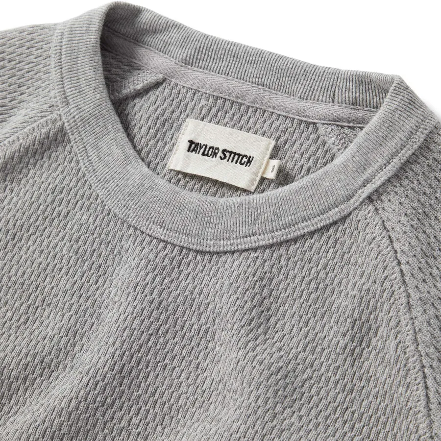 The Heavy Bag Waffle Long Sleeve | Aluminum
