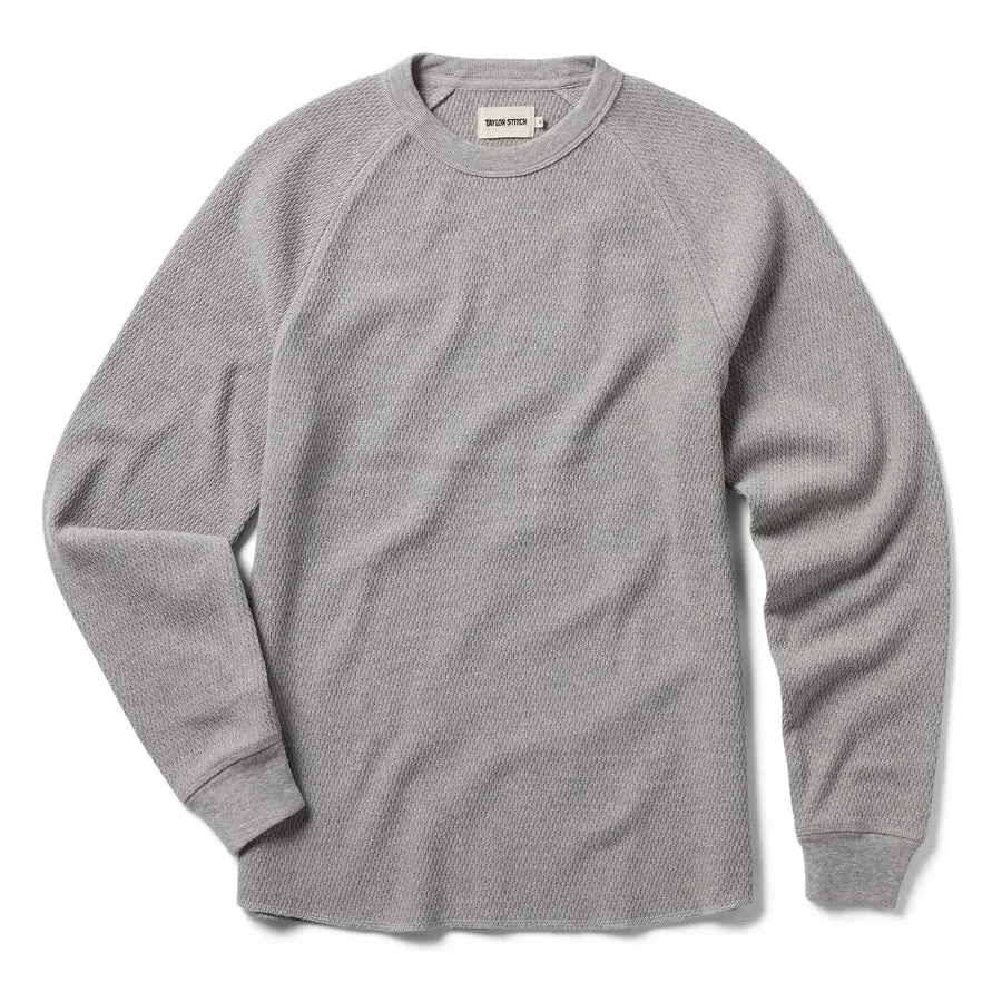 The Heavy Bag Waffle Long Sleeve | Aluminum