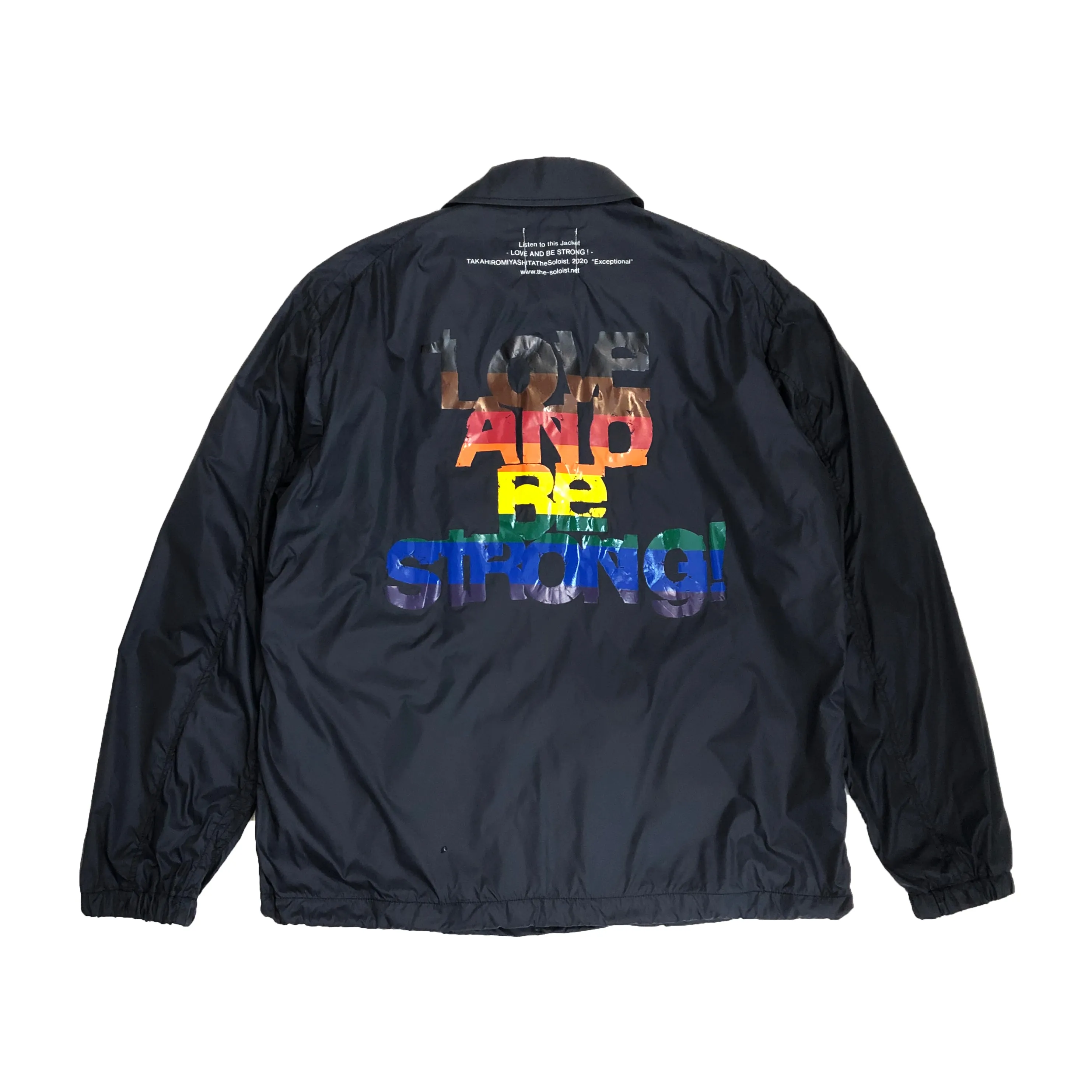 THE SOLOIST. LOVE AND BE STRONG COACH JACKET