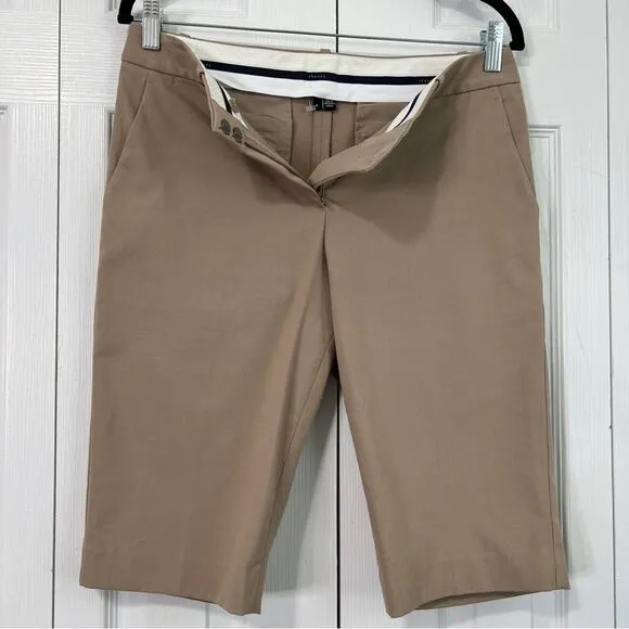 Theory Trouser Beige  bermuda shorts Sz 6