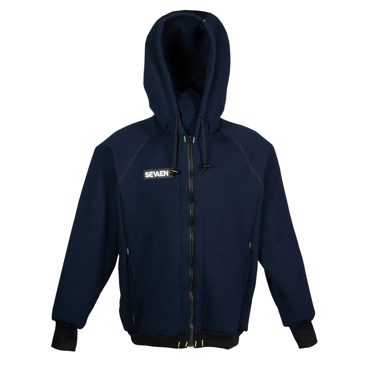 Thermal Hoodie with Front Zip